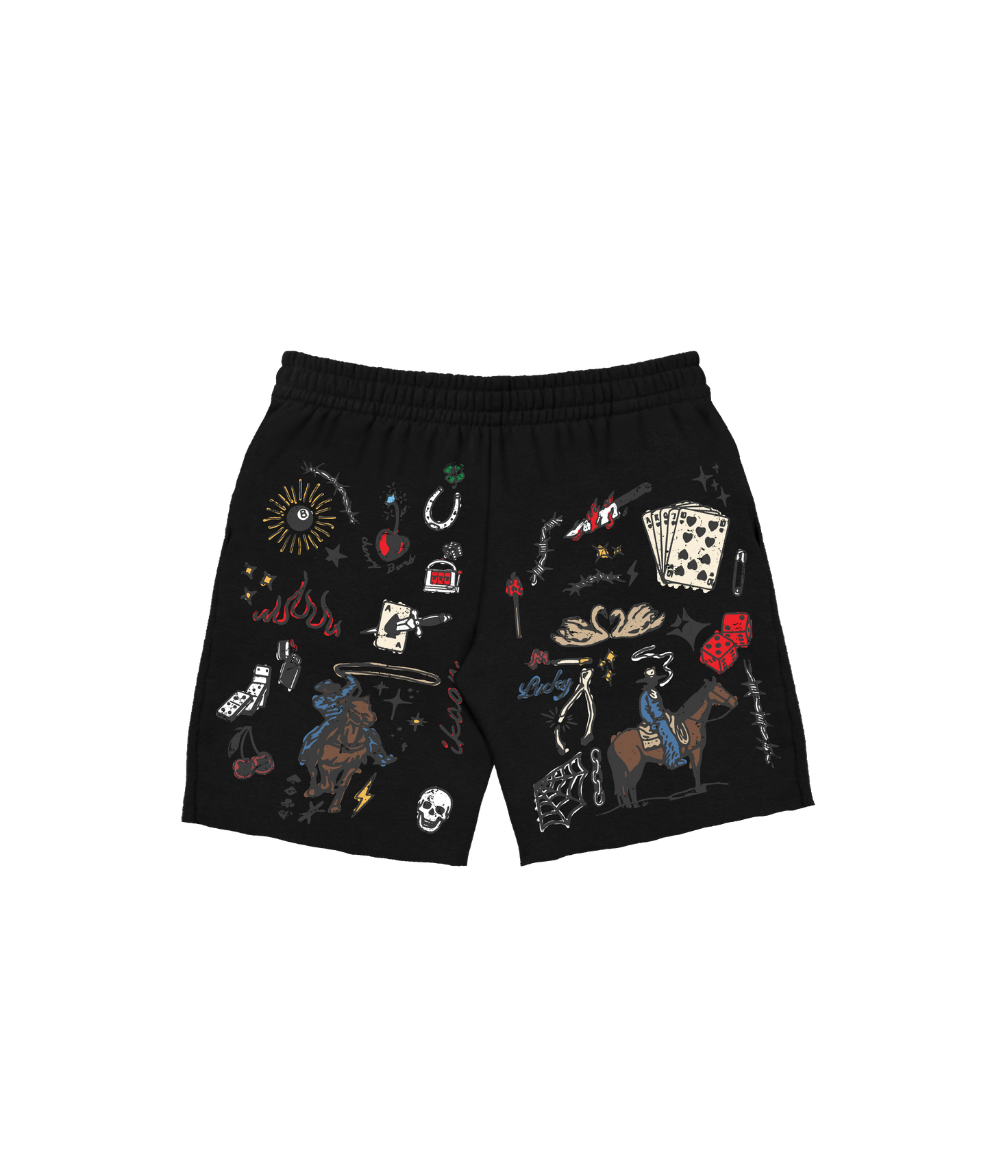 DOODLE SHORTS [BLACK]